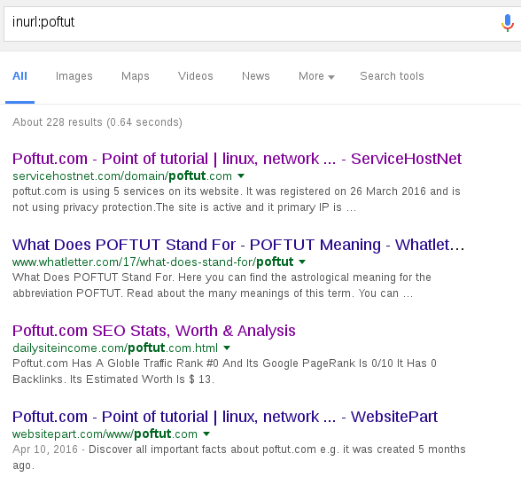 Search Sites URL