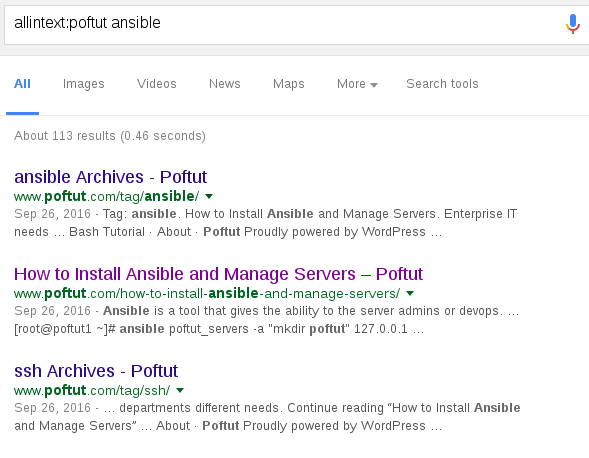 Search Site Content