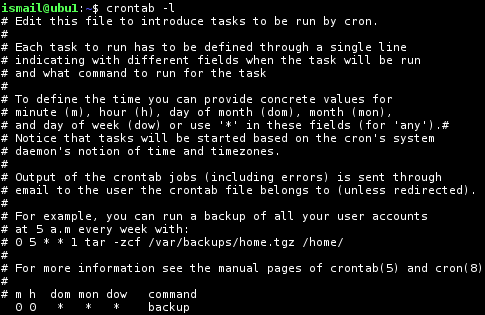Crontab Syntax