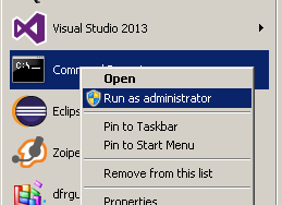 Open CMD.exe