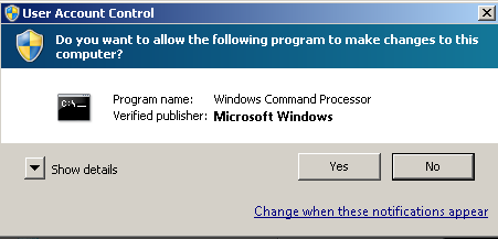 Open CMD.exe