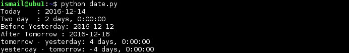 Date Arithmetic