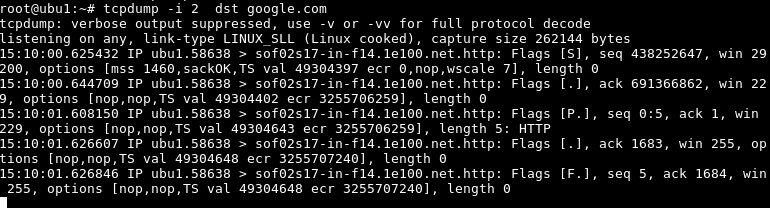 Capture According To Destination IP