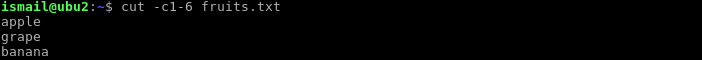 Select Column For Character Range