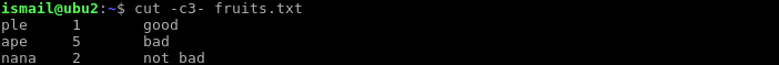 Select Column Using Start Position