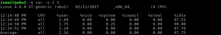 Show CPU Stats