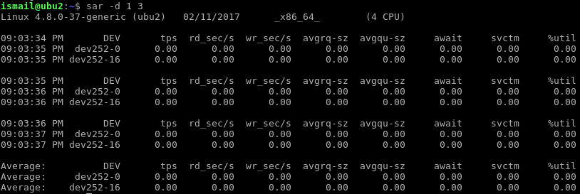 Show Specific Disk I/O Stats