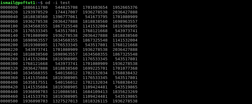 Display File Decimal Mode