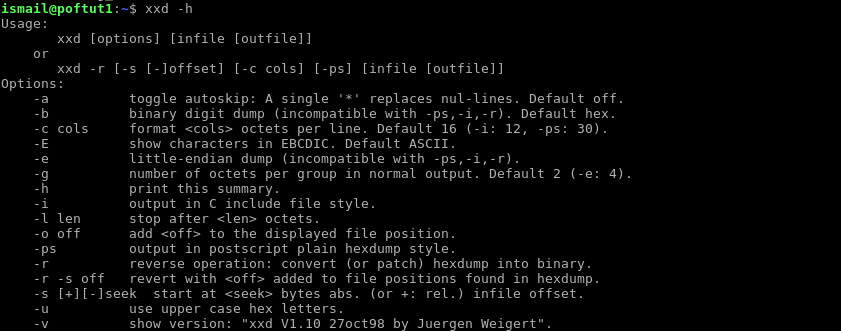 如何使用Linux Xxd命令教程进行十六进制和二进制操作举例？-yiteyi-C++库