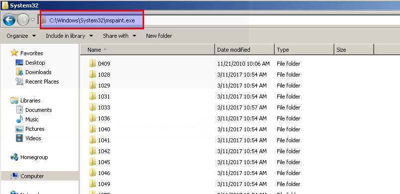 Start From File Explorer Address Bar