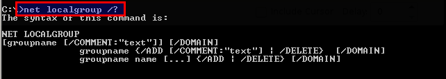 Help localgroup