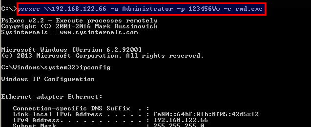Copy Command From Local To The Remote System
