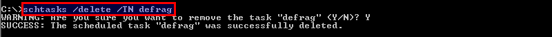 Delete Scheduled Task/Job