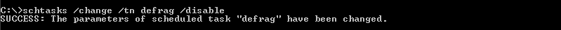 Disable Scheduled Task/Job