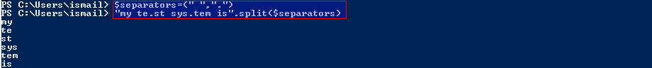 Split With Multiple Separators