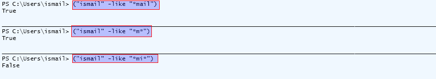 Wildcard Comparison