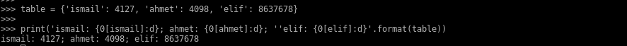 Print Dictionary, Tuple etc.