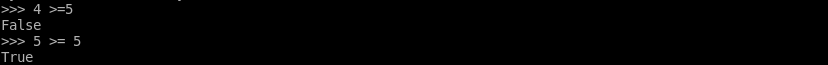 Greater Than or Equal
