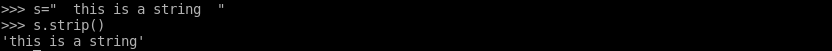 Strip Spaces
