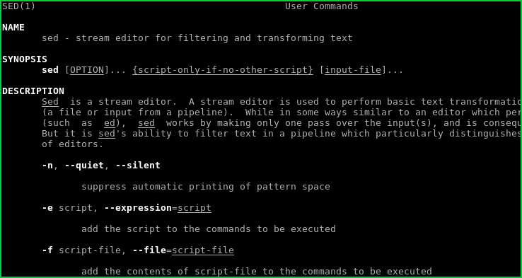 带示例的终极Sed教程-yiteyi-C++库