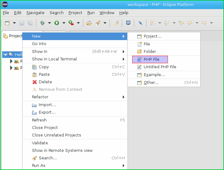 Add New Php File