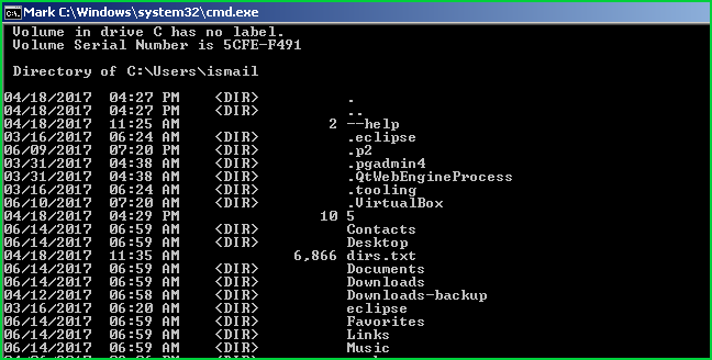 Run and Return Cmd
