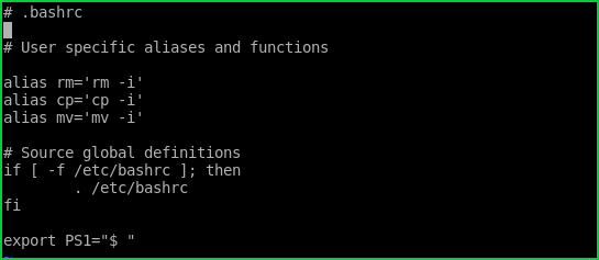 Linux Bashrc文件及使用示例-yiteyi-C++库
