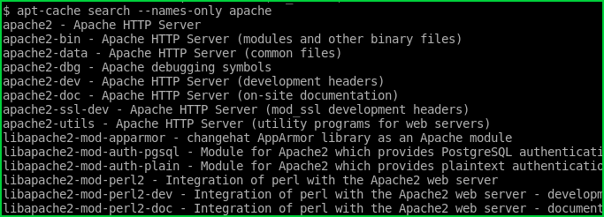 Search Package Names Only