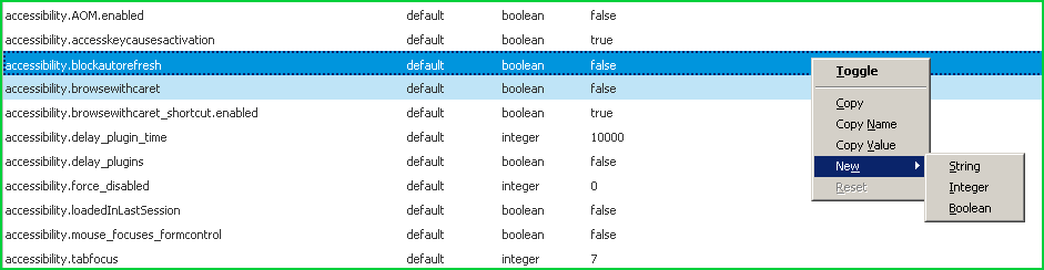 Search and Filter About Config