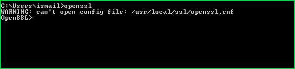 Start OpenSSL Shell