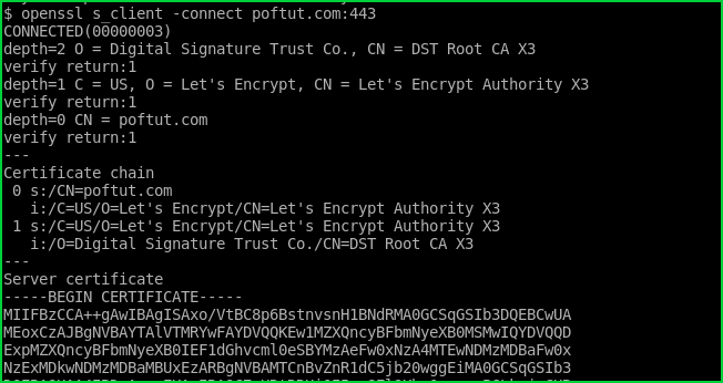 Check SSL Connection and Certificates