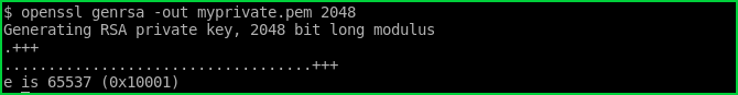 Generate RSA Key