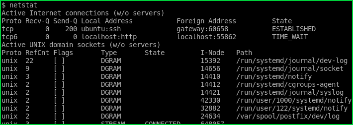 List Established Connections