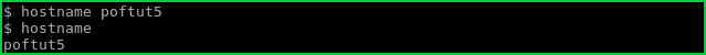 Change Host Name with hostname Command