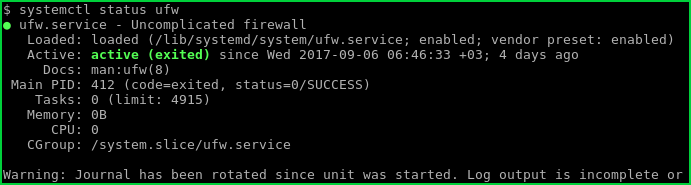 List Iptables Service Status