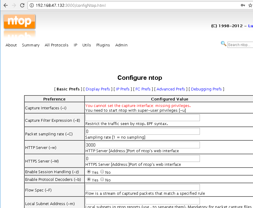 Web Interface