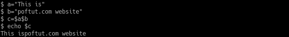 Put Variables Side By Side