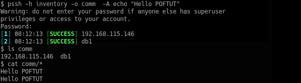 Save Standard Output To A File