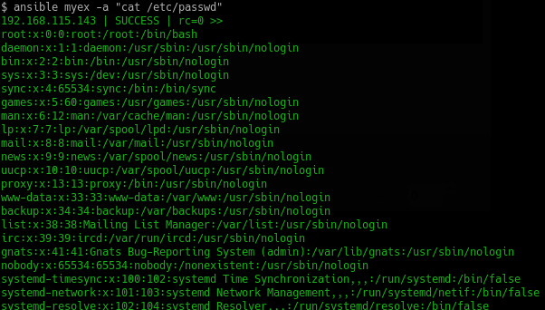 Run Ad Hoc Command