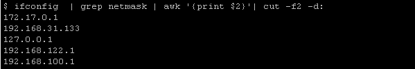 Ifconfig Command IP Address