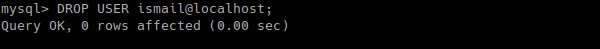 Remove Existing Database User