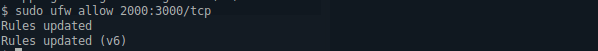 Allow Port Range