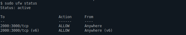 Check ufw Status