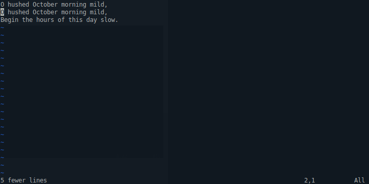 Delete Line