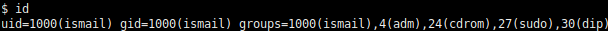 Display User Group with id Command