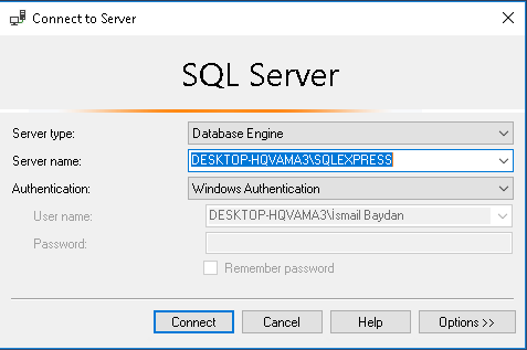 Connect To SQL Server