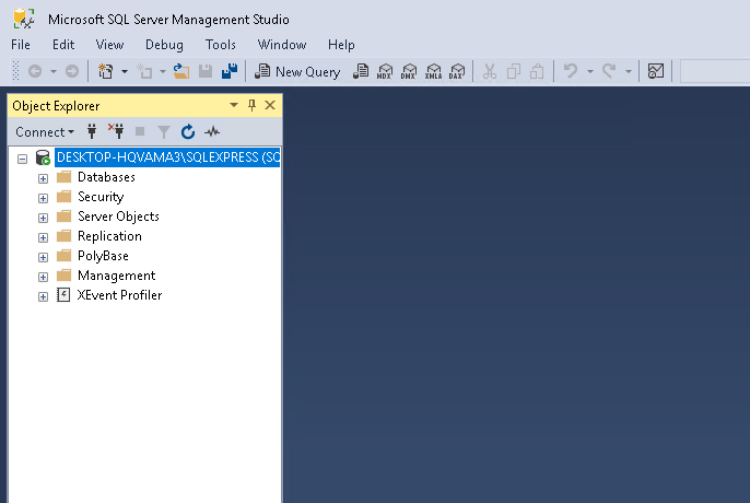 Object Explorer or Databases