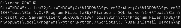 PATH - Display Path Variable