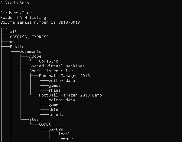 TREE - Display Subdirectories As Tree
