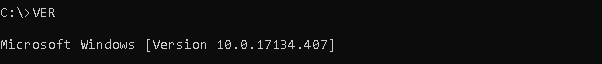 VER - Display Windows or MSDOS Version